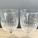 Duo of Baccarat Nancy model stemmed glasses