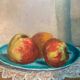 Tableau nature morte aux pommes