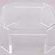 Table basse octogonale Lucite David Lange années 1970
