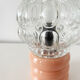 Lampe céramique et globe verre 1970