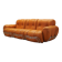 Orange sofa, Space Age design, 1960s, production: Italy