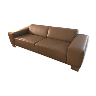 Leather sofa 3 places bo concept