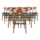 10 chairs in teak by Schiønning & Elgaard 1960s