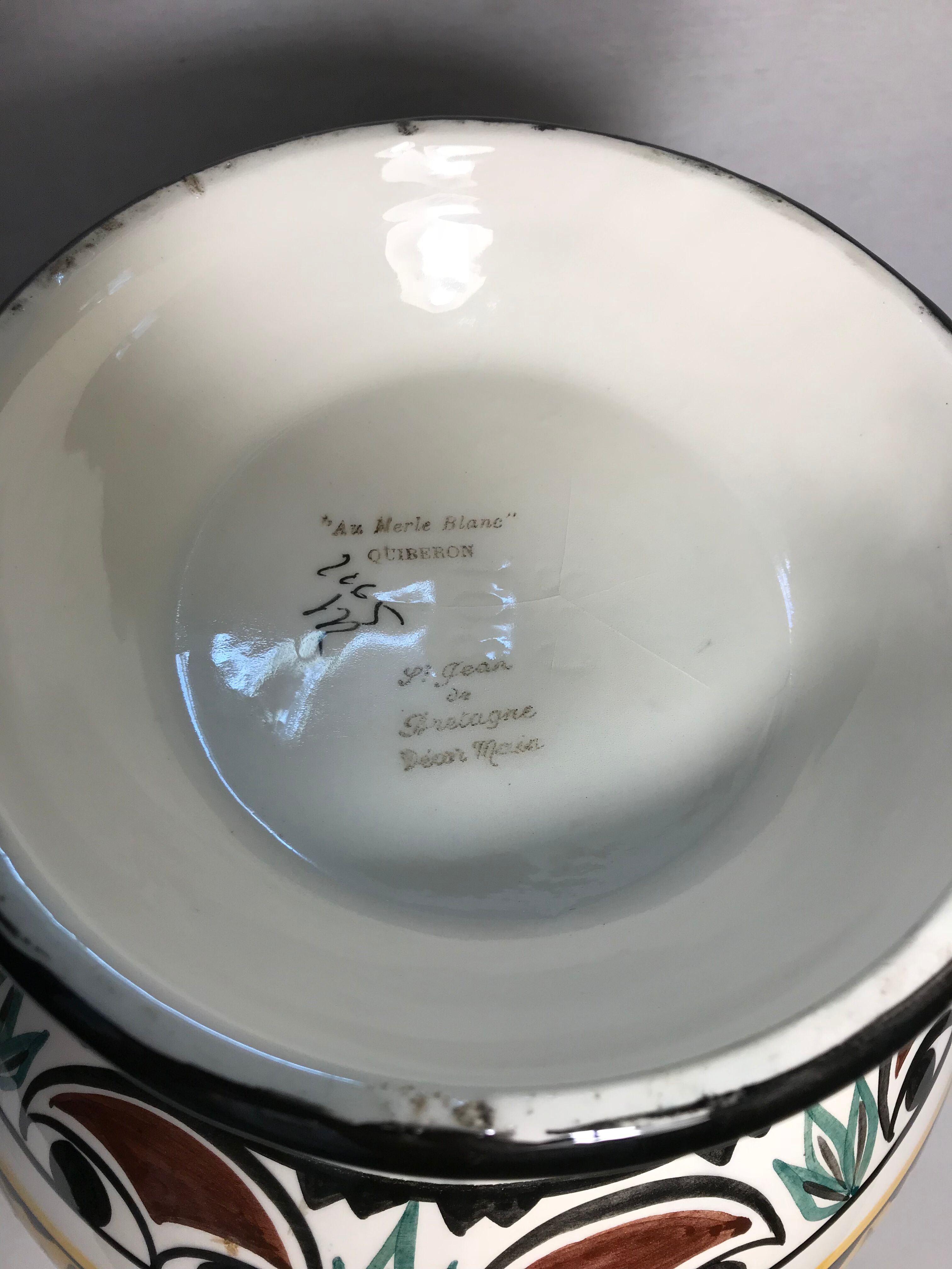 Former Quiberon ceramic vase