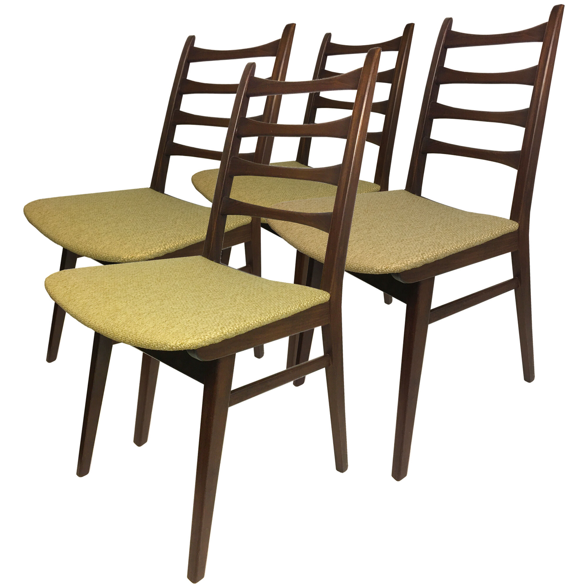 Set of 4 Karl Nothhelfer chairs, Germany 1950