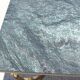 Bronze swan low table and pearl green marble 1950s