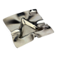 Biomorphic ashtray, stainless steel, Spain, 1970s