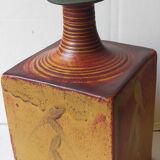 Vintage Scandinavian enamelled earth soliflore vase