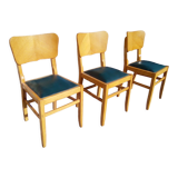 3 vintage chairs 50/60s