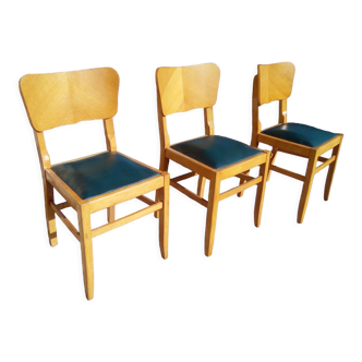 3 chaises vintage années 50/60
