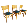 3 chaises vintage années 50/60