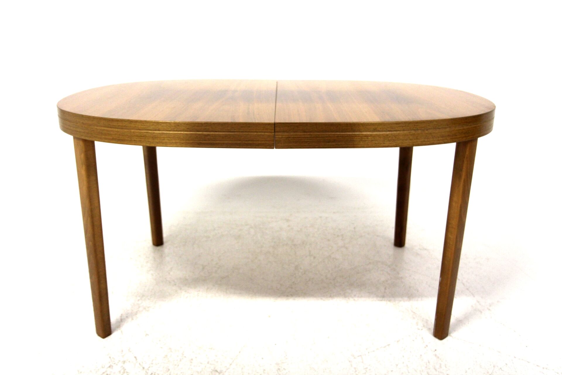 Scandinavian walnut dining table, Skaraborgs Möbelindustri, Sweden, 1960