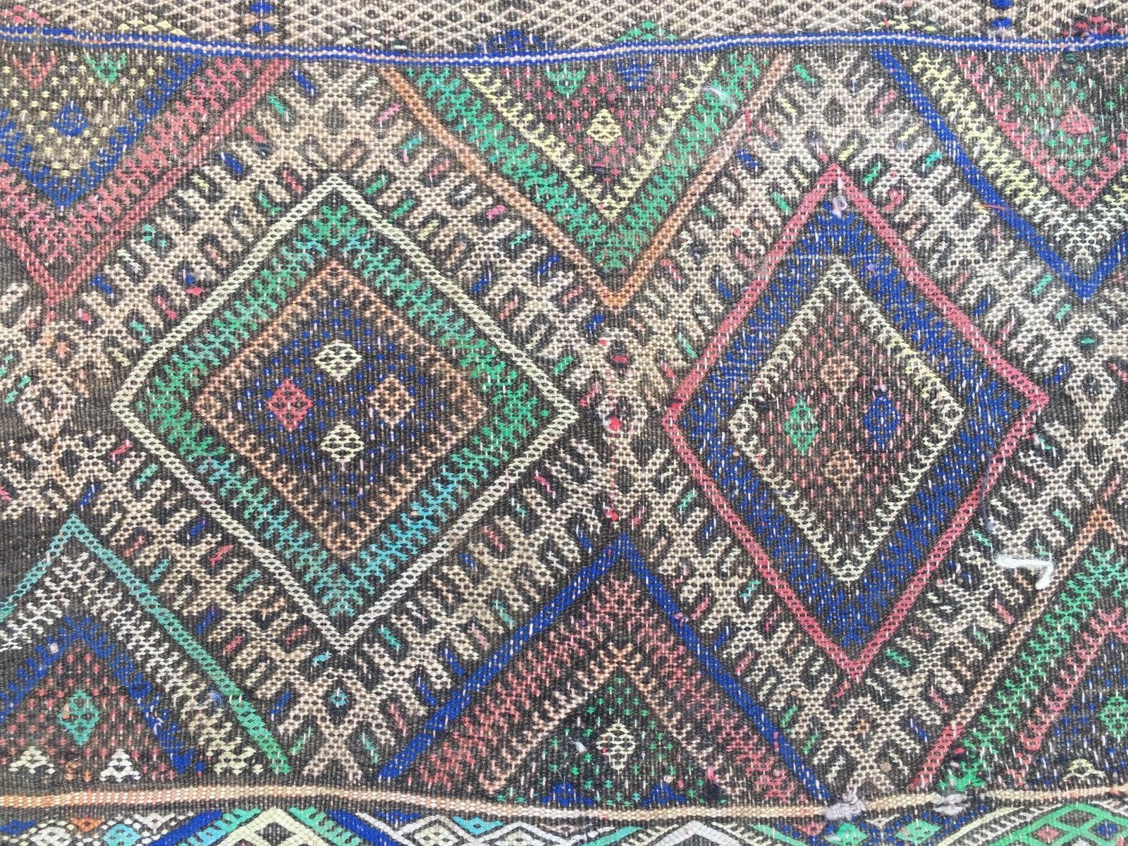 Antique Moroccan Kilim Rug 112x112cm