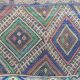 Ancien tapis marocain Kilim 112x112cm