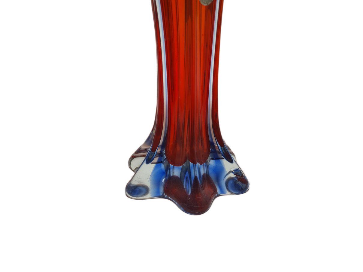 Italian postmodern vase in Murano glass from Mandruzzato, 1950s
