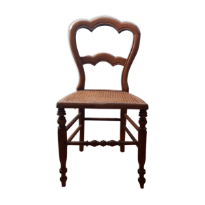 chaise bois et cannage
