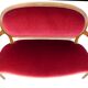 Louis XVI style bench in natural wood