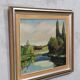 Tage Rudolf Ahlm, paysage suédois, huile sur toile, années 1940, encadré
