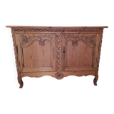 Sideboard carved in natural wood