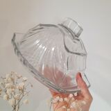 Beurrier en verre ancien