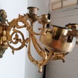 Neo gothic candlestick sconce