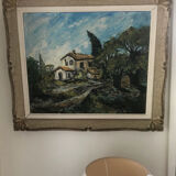 20th century painting framed and signed