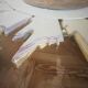 Golden wood sun mirror - 70cm