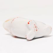 Set of 7 blue glass fish, mid-20th century.