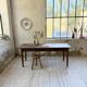 Table de ferme chêne 1950 pieds fuseaux