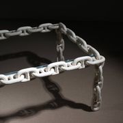 Brutalist Chain Link Coffee Table | France 1970s