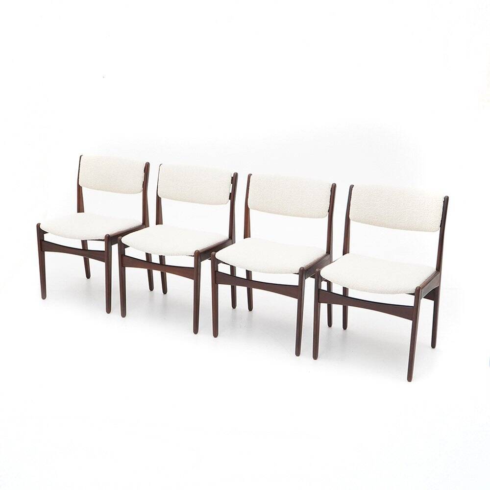 Vintage teak chairs by Poul Volther for Frem Rojle, 1960s, set of 4.