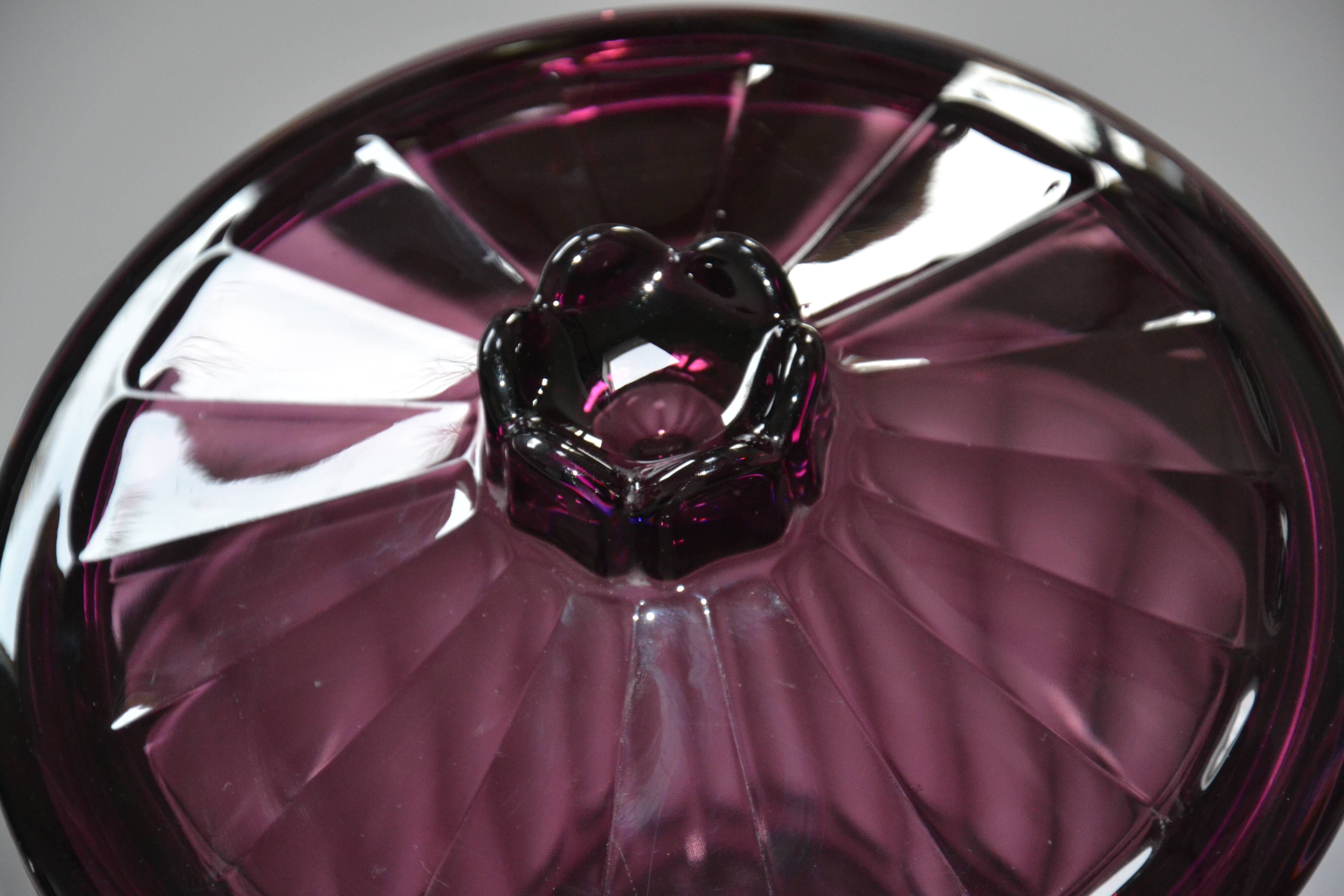 Large ornamental punch bowl/Art Deco pot Amethyst August Walther