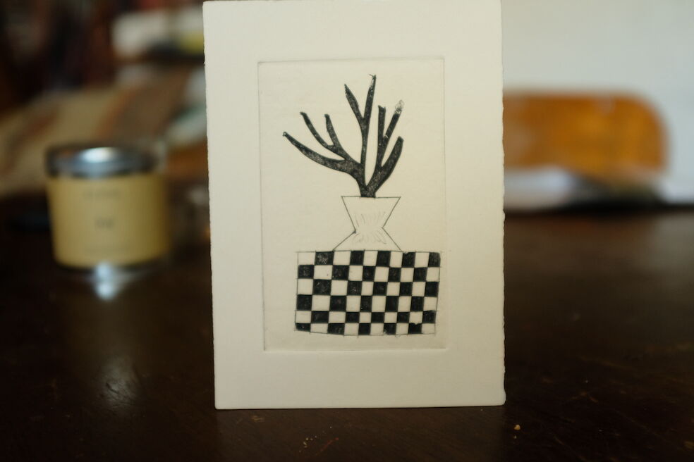 Plant and tiles I