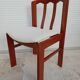 4 Chaises design Scandinave tissu bouclettes