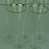Vintage crystal flutes