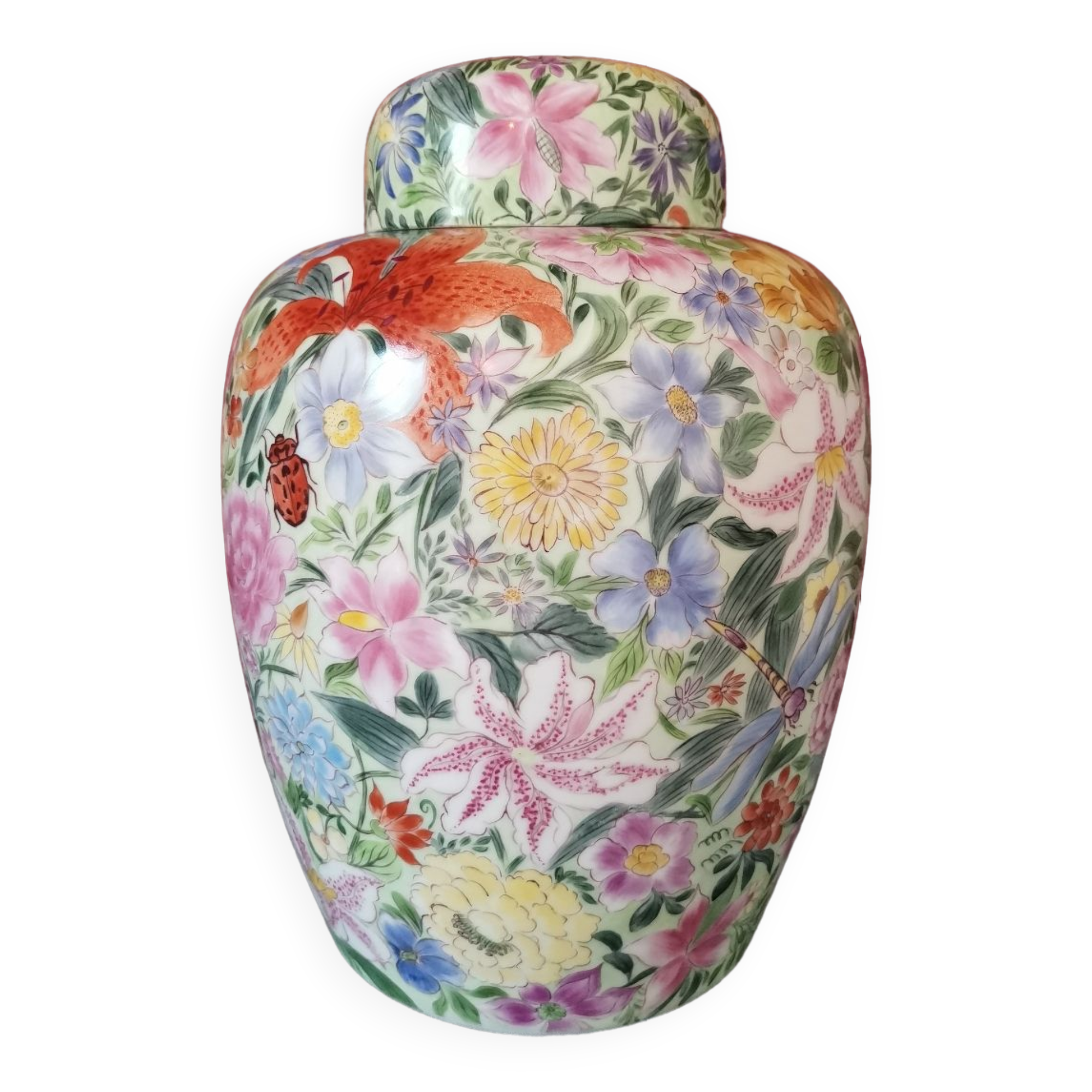 Vase jar flowers