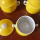 5 small fine porcelain cream pots