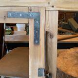 Old wooden workshop window
