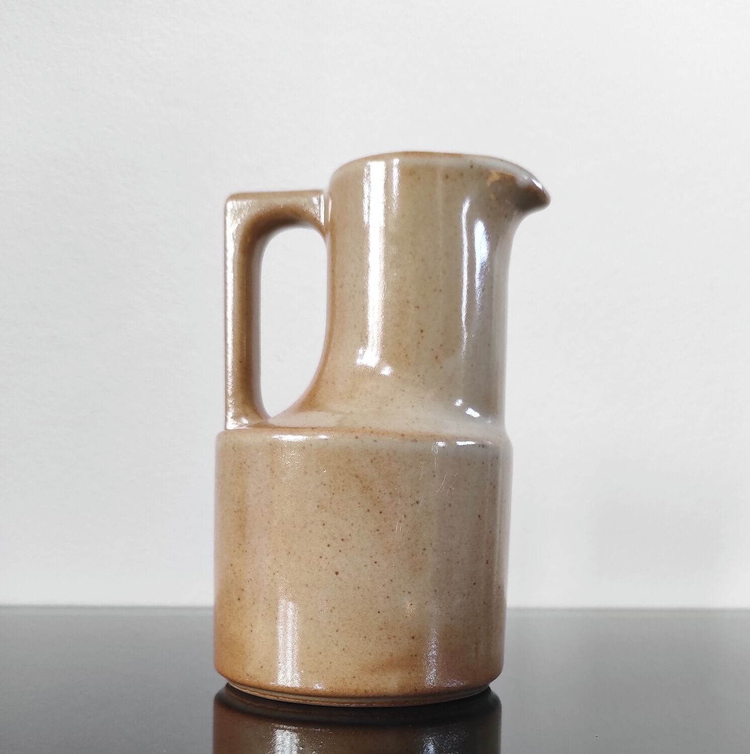 Small vintage stoneware jug from France Brenne - 1970s
