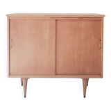 Vinyl cabinet / Renovated low modernist sideboard, 1960s-70s