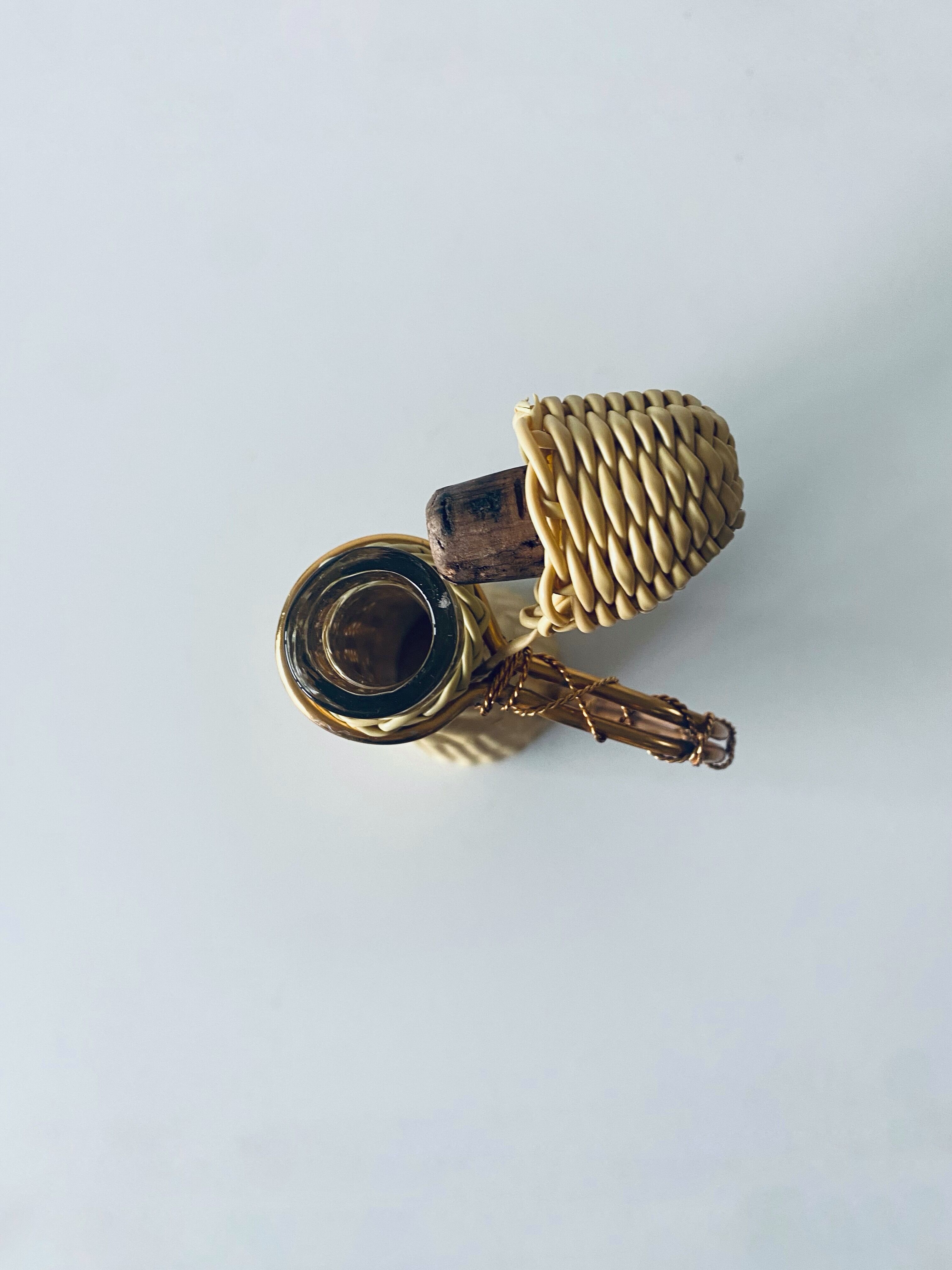 Vintage scoubidou decanter