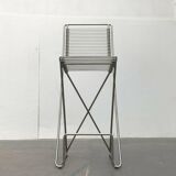 Postmodern German kitchen bar stool Kreuzschwinger by Till Behrens for Schlubach, 1980s.