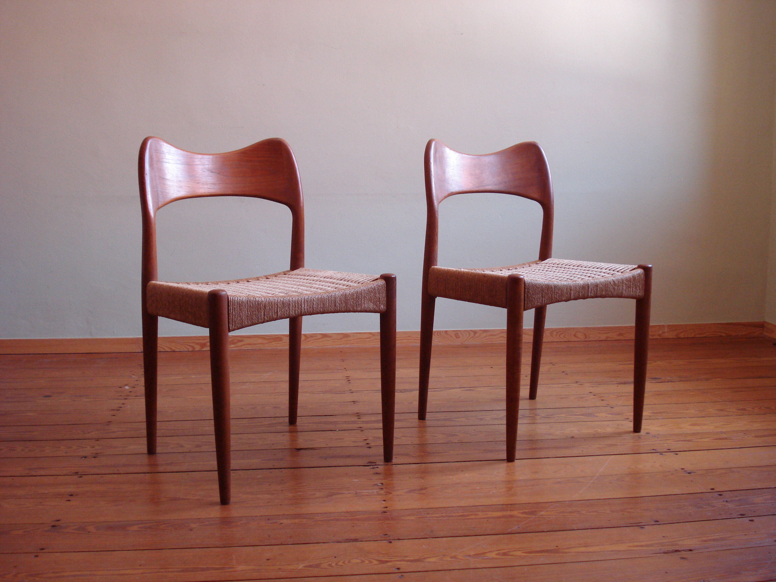 Danish Dining Chairs by Arne Hovmand Olsen for Mogens Kold, Set of 6, 1960s