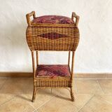 Rattan and textile worker, 2 chests, 1960s
