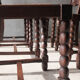 Set of 6 neo-Basque mulched chairs in the taste of Victor Courtray