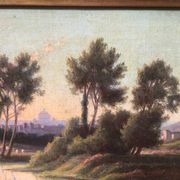 Landscape painting of Tuscany Italy
