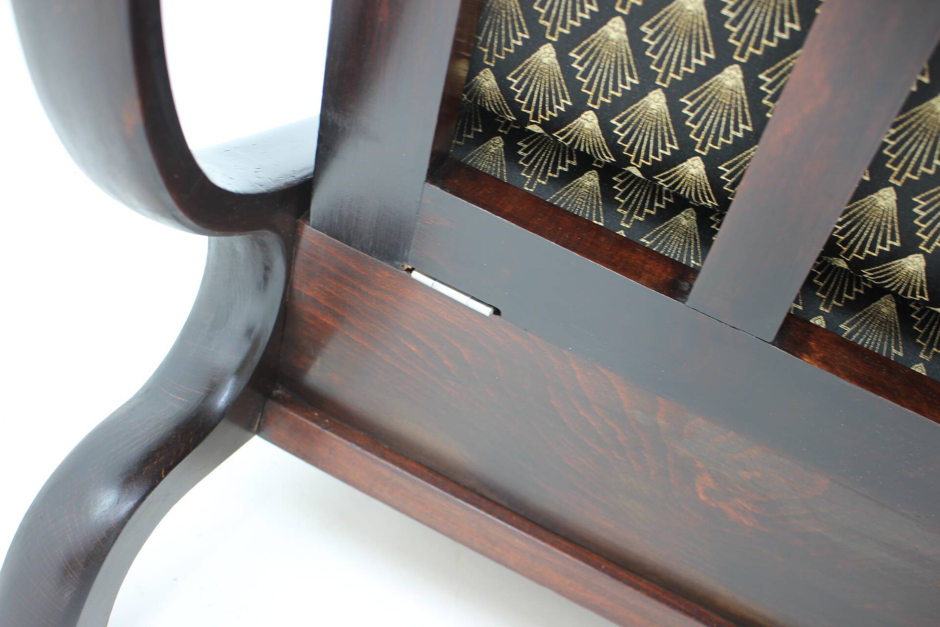 1930s Pair of Restored Art Deco Adjustable Armchairs, Czechoslovakia