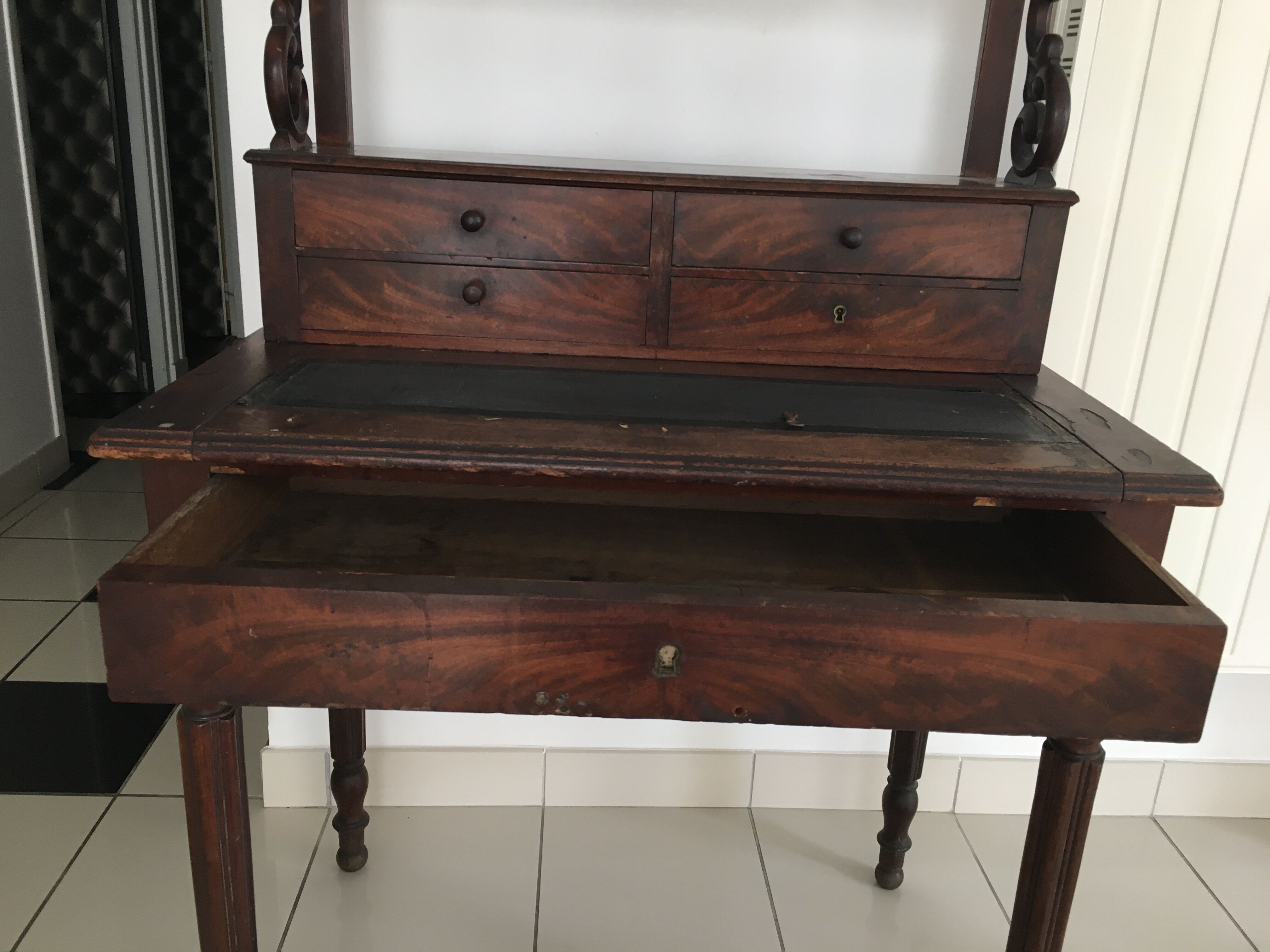 Wooden secretary office