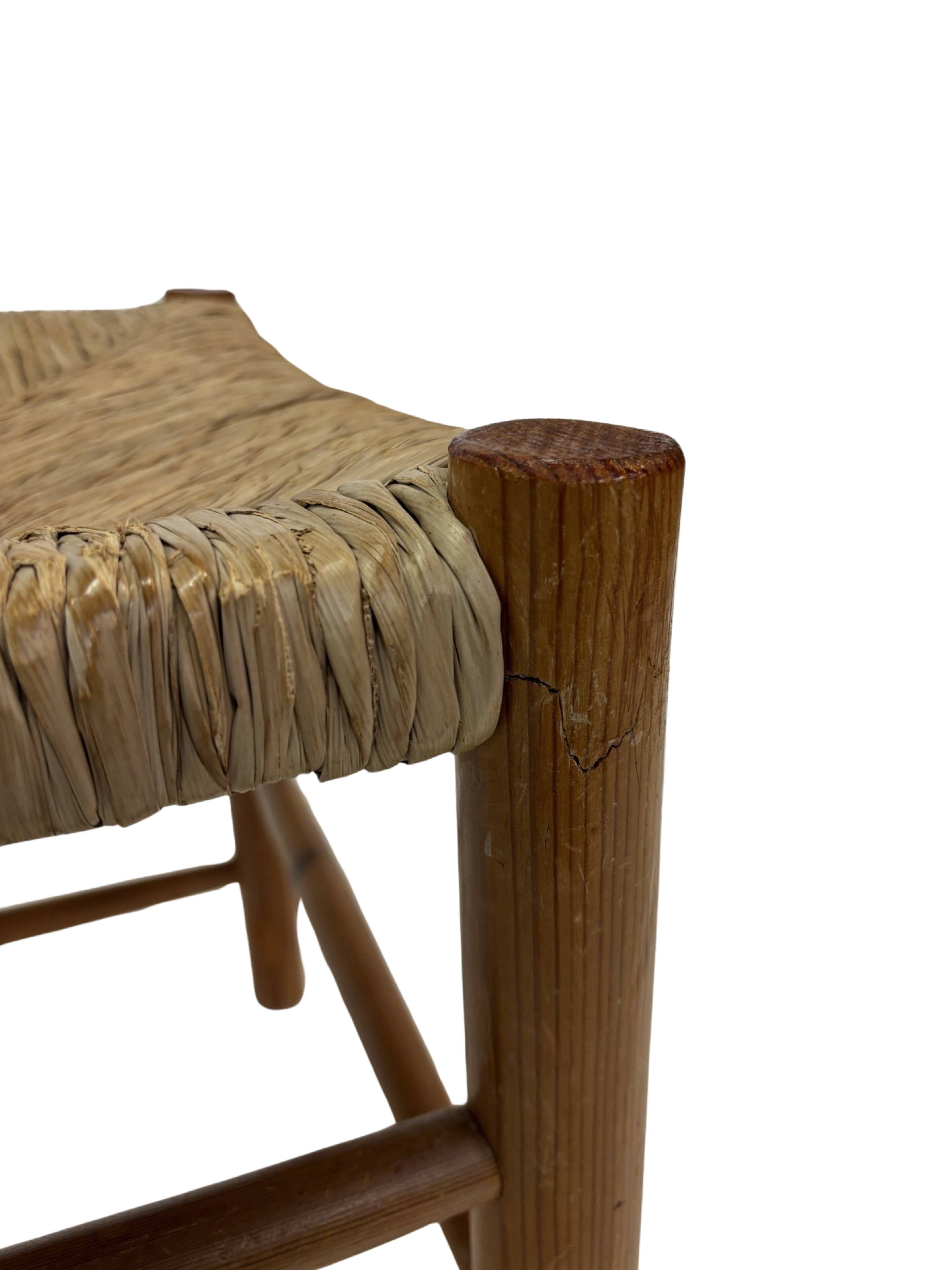 Vintage Dordogne Stool for Robert Sentou, 1970
