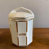 Series porcelain spice pots with matchbox